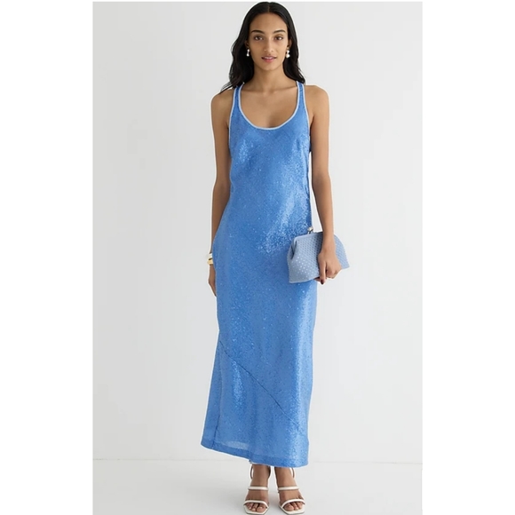 73. J.Crew Collection limited-edition Alicia sequin racerback slip dress - Picture 4 of 12